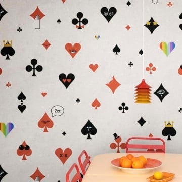 Fototapet, Poker Face, Red, Rebel Walls - Img 3