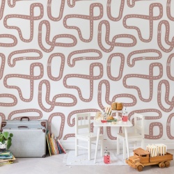 Fototapet, Race Track, Soft Pink, Rebel Walls - Img 3