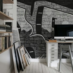 Fototapet, Rebel Graffiti Bold, Gray, Rebel Walls - Img 3