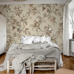 Fototapet, Rose Garland, Beige, Rebel Walls
