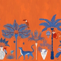 Fototapet, Savanna Chic, Orange, Rebel Walls - Img 2