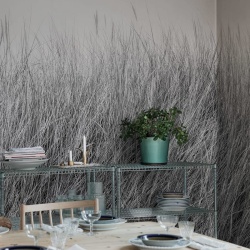 Fototapet, Scandinavian Reed, Black & White, Rebel Walls - Img 3