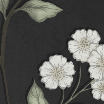Fototapet, Serene Garden, Black, Rebel Walls - Img 4