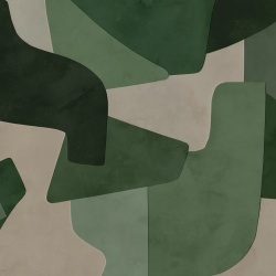 Fototapet, Serene Layers, Green, Rebel Walls - Img 2