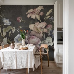 Fototapet, Soft Bouquet, Dark, Rebel Walls - Img 3