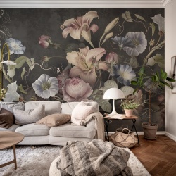 Fototapet, Soft Bouquet, Dark, Rebel Walls