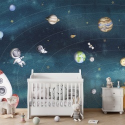 Fototapet Space Joy - Dark, Oliver Robins