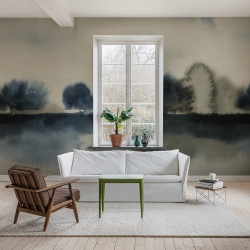 Fototapet, Stormy Forest, Blue, Rebel Walls