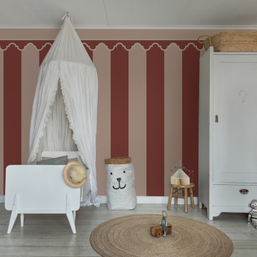 Fototapet, Stripe Chateau, Pink, Rebel Walls - Img 3
