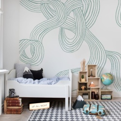 Fototapet, Stripes Repeatable, Mint, Rebel Walls - Img 6
