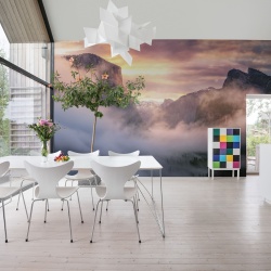 Fototapet, Sunset Mountains, Rebel Walls