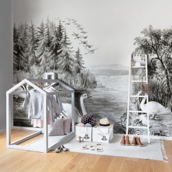 Fototapet, Swan Lake, Rebel Walls