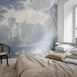 Fototapet, Swan Pond, Blue, Rebel Walls - Img 3