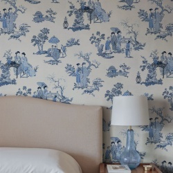 Fototapet, Toile Conversation, Blue, Rebel Walls