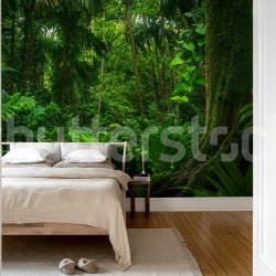 Fototapet, Tropical Landscape, Green, Rebel Walls