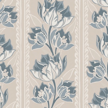 Fototapet, Tulip Stripes, Blue, Rebel Walls - Img 2