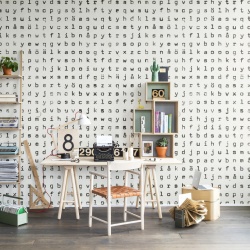 Fototapet, Typomania, repetitiv, Rebel Walls