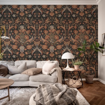 Fototapet, Vintage Tapestry, Red, Rebel Walls - Img 3