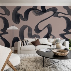 Fototapet, Waves, Pink, Rebel Walls