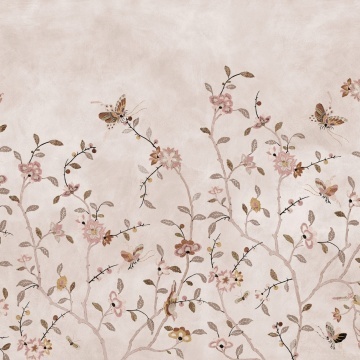 Fototapet, Whispering Petals, Pink, Rebel Walls - Img 2