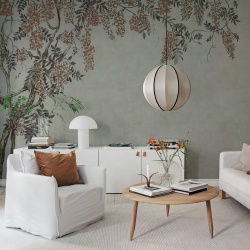 Fototapet, Wisteria Garden, Gray, Rebel Walls