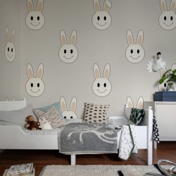 Fototapet, Year of the Rabbit Smiley, Sand, Rebel Walls