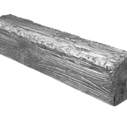 Grinda decorativa din poliuretan, gri, rustic, 17х19cm, EQ004G