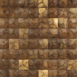 Panou decorativ 3D, Coconut, Borobudur Natural, 6 placi 40x40cm, 0.96 mp