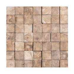 Panou decorativ 3D, Tec, Kebun Raya, 13 placi 40x20cm, 1.04 mp