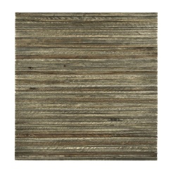 Panou decorativ 3D, Tec, Nipa Hut Grey Seal, 6 placi 42x42cm, 1.05 mp - Img 3