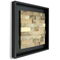 Panou decorativ lemn, Nuc, Skuta Shelter Black - Img 2
