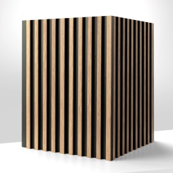 Panou riflaj decorativ 3D Asti, Oak Gold, 12.2x1.2x270 cm - Img 4