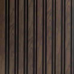 Panou riflaj decorativ 3D Milo, Walnut, 11.6x1.2x270 cm - Img 3