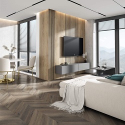 Panou riflaj decorativ 3D Olmo, Oak Craft, 12.2x1.2x270 cm - Img 2