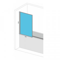Paravan de cada Rea Elegant auriu 80x140 cm - Img 2