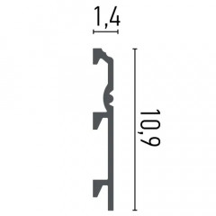 Plinta decorativa flex HCR512F - 10.9x1.4x244 cm - Img 2