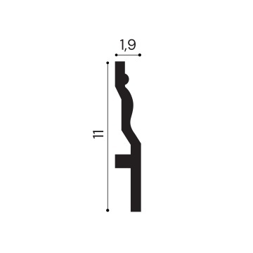 Plinta polimer rigid, Manavi, S19-11x1.9x200 cm - Img 2