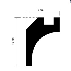 Profil scafa LED KD412 - 10x7x115 cm - Img 2
