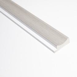 Profil stanga pentru riflaj decorativ 3D Onda, Gri, 3.8x1.3x270 cm