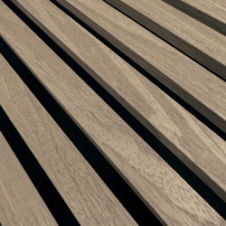 Riflaj decorativ MDF, Sonoma Oak, fonoabsorbant, 28x2.1x270 cm - Img 3