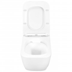 Set vas WC suspendat Rea Martin rimless cu capac softclose alb - Img 6