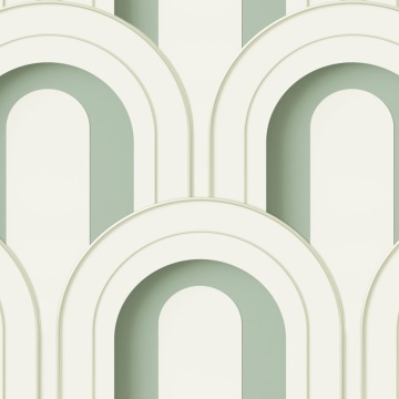 Tapet Arch Deco Bijou, Soft Green, Rebel Walls, 5 mp / rola - Img 2