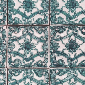 Tapet Artisan Tiles, Brazilian Green, Rebel Walls, 5 mp / rola - Img 2