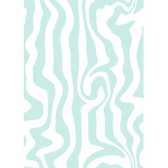 Tapet Dizzy, Turquoise, Rebel Walls - Img 2