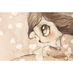Tapet Dream Forest Girl, Sandy Pink, Rebel Walls - Img 4