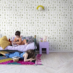 Tapet Floral Alphabet Mini, Swedish, Rebel Walls, 5 mp / rola