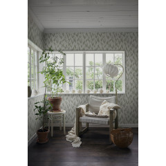 Tapet lavabil Lily of the valley, Spring Green, Sandberg, 5.3mp / rola - Img 1