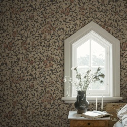 Tapet lavabil, Linnea, Charcoal, Sandberg, 5.3mp / rola