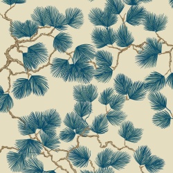 Tapet lavabil, Pine, Blue, Sandberg, 5.3mp / rola - Img 2