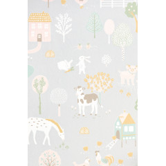 Tapet My Farm, Soft Grey, Majvillan - Img 2